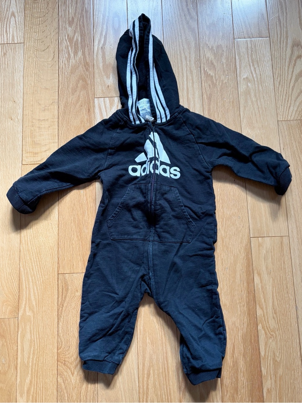 adidas Baby Hooded One-Piece Romper
